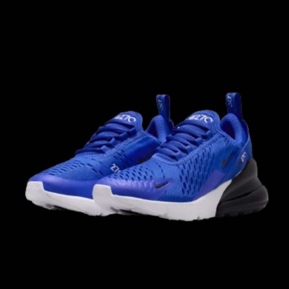 Nike Air Max 270 Running Womens/Kids Racer Blue Black White